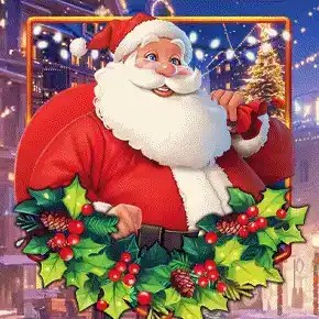 Christmas Wheel online game logo by KA Gaming on shelbyspincasino.org