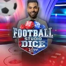 Official Live Dealer logo: Football Studio Dice by Evolution at Shelbyspin