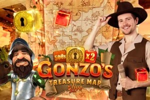 Enjoy Gonzo's Treasure Map by Evolution – logo hosted on shelbyspincasino.org